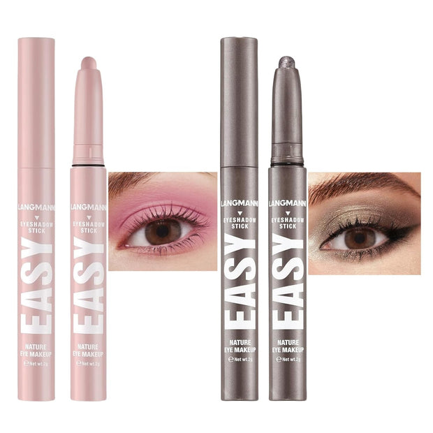 Eyeshadow Stick Set, 8 Colors Matte Professional Bright-Colored Contouring and Highlight Eyeshadow Stick, Cream Waterproof Long Lasting High Pigmented Eye Shadow. (8, EYESHADOW B)