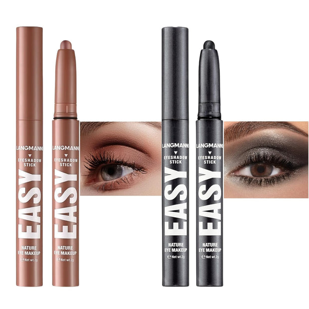 Eyeshadow Stick Set, 8 Colors Matte Professional Bright-Colored Contouring and Highlight Eyeshadow Stick, Cream Waterproof Long Lasting High Pigmented Eye Shadow. (8, EYESHADOW B)