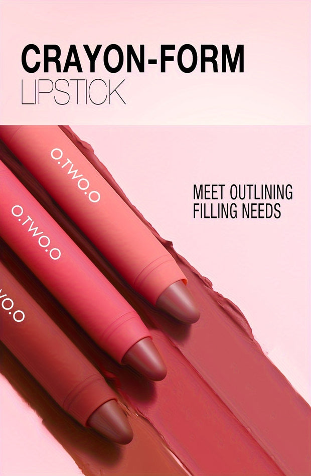 O.TWO.O Lipstick Pencil Lip Liner 6 Colors Velvet Matte Waterproof Long Lasting Smudge Proof Lip Pen For Lips Makeup Cosmetic - Luxe Ladies Moda