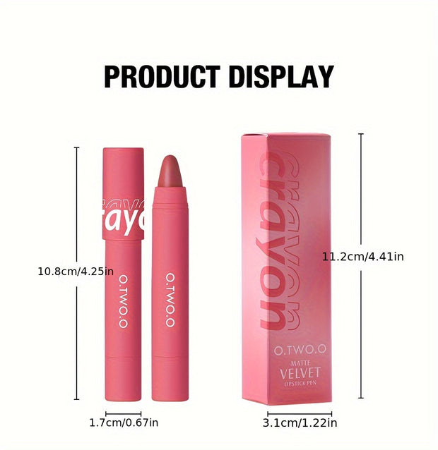 O.TWO.O Lipstick Pencil Lip Liner 6 Colors Velvet Matte Waterproof Long Lasting Smudge Proof Lip Pen For Lips Makeup Cosmetic - Luxe Ladies Moda