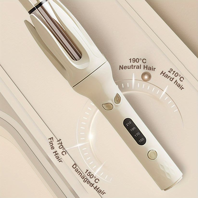 28mm Large Barrel Automatic Hair Curler 4 Temperature Modes, Negative