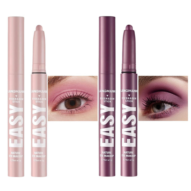 Eyeshadow Stick Set, 8 Colors Matte Professional Bright-Colored Contouring and Highlight Eyeshadow Stick, Cream Waterproof Long Lasting High Pigmented Eye Shadow. (8, EYESHADOW B)