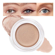 Cream Glitter Light Champagne Shimmer Metallic Eyeshadow Palette Makeup, Mini Instant Holographic Eyeshadow for Women, Sombras Crema Para Ojos, Talc, Paraben & Cruelty Free, 730