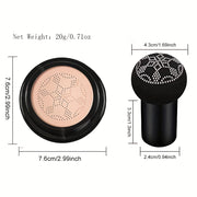 2pcs Mushroom CC Cream Hydrating Waterproof Long Lasting Air Cushion BB Cream Pore Invisible Face Makeup Foundation - Luxe Ladies Moda